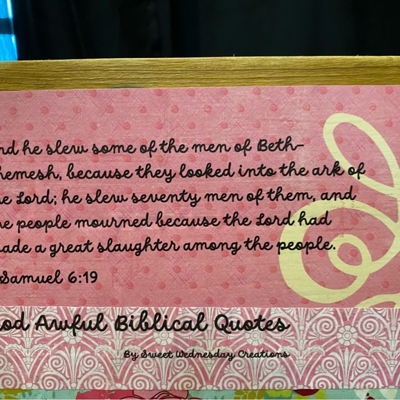 God Awful Bible Quotes Sign - Picture 8 of 10